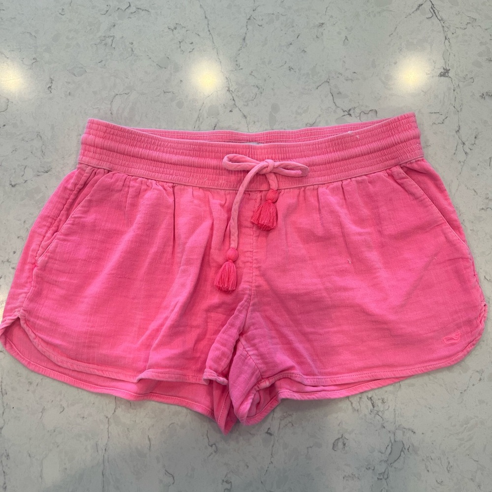 Vineyard Vines Women Double Gauze Pull On Short Malibu Pink Size XS